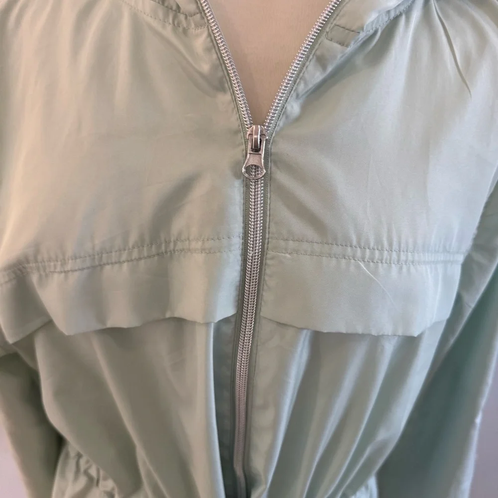 Primark Mint Green Hooded Drawstring Utility Jacket - Picture 2 of 4